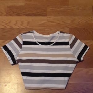 Multi colored striped top St John's bay